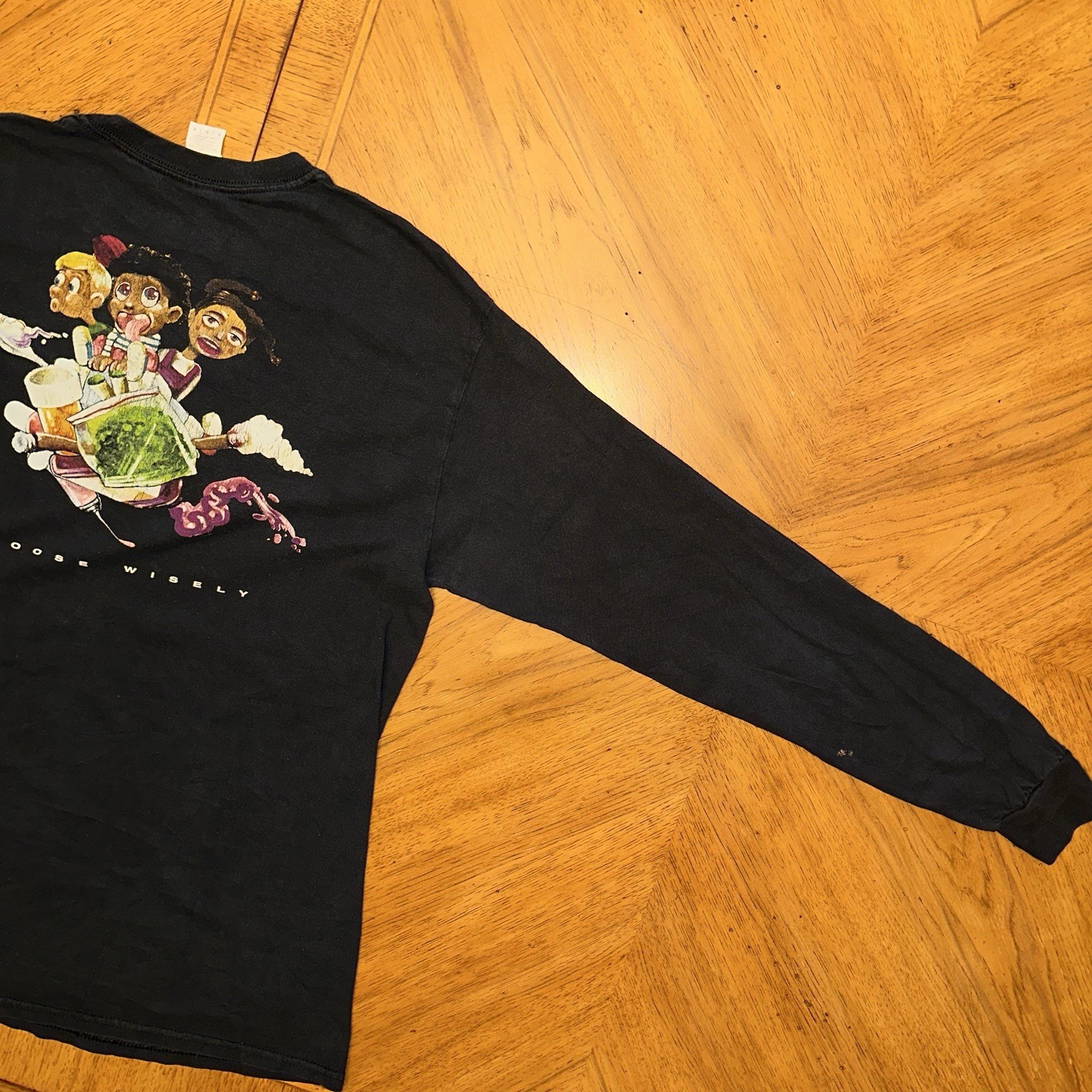 Dreamville J Cole Shirt Size Medium Black Long Sleeve Choose Wisely KOD Graphic