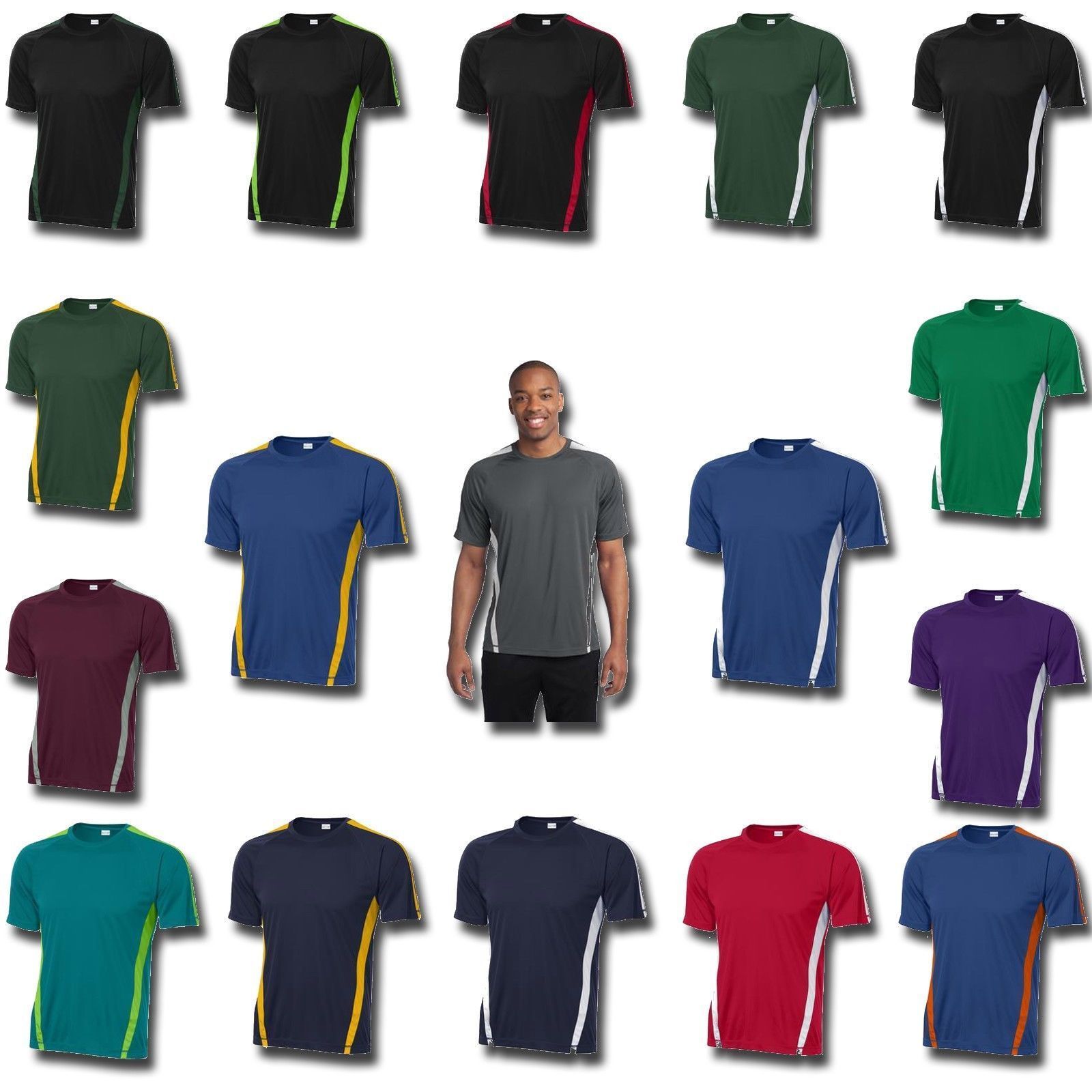 Sport Tek Big & Tall Competitor Dri Fit Workout T shirts Size LT-4XLT NEW TST351