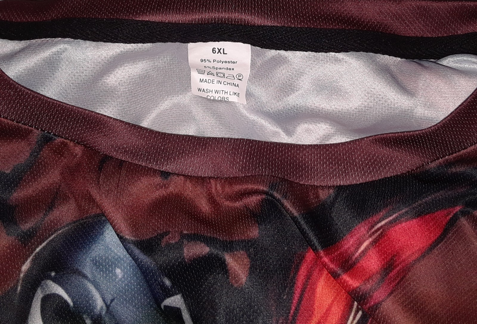 Spawn 6XL All Over Print Graphic Shirt Sword Skull Stretch Comic Tee