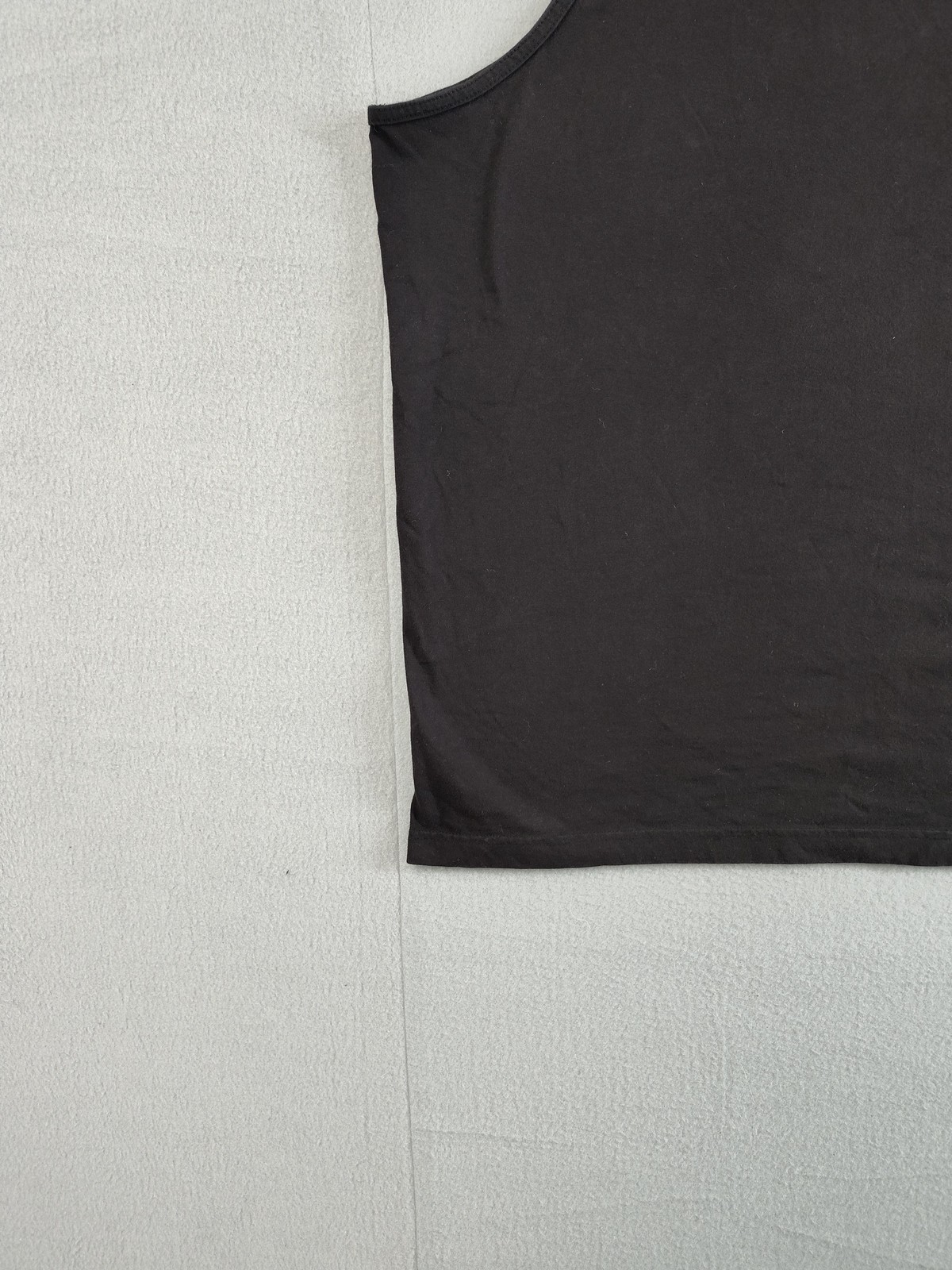 Basic Editions Tank Top Shirt Mens XL Black Sleeveless 100% Cotton Casual