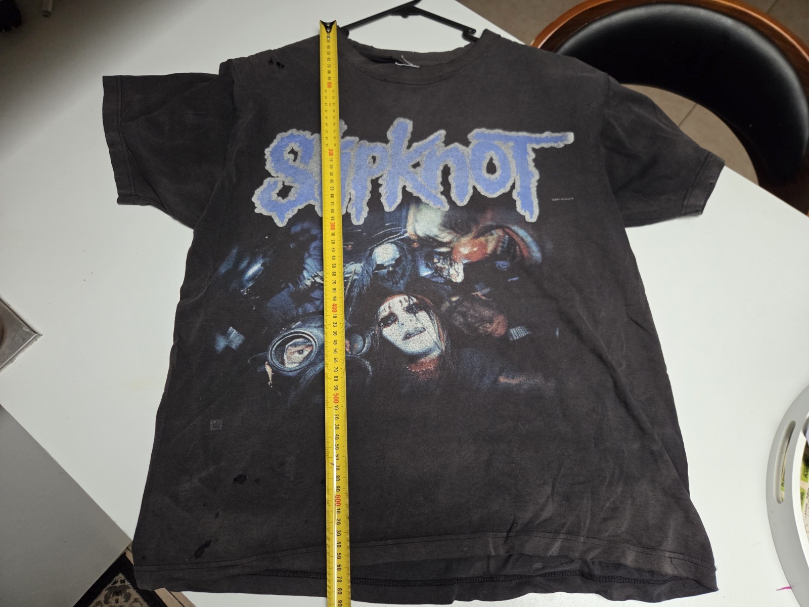 Slipknot T Shirt Vintage Rare Blue 2001 Size L Free post within Australia