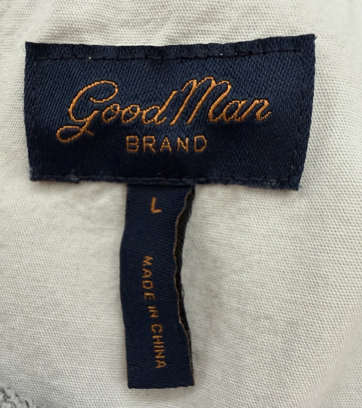 Good Man Brand Slub Cotton Henley Shirt Mens Large Grey Long Sleeve Casual