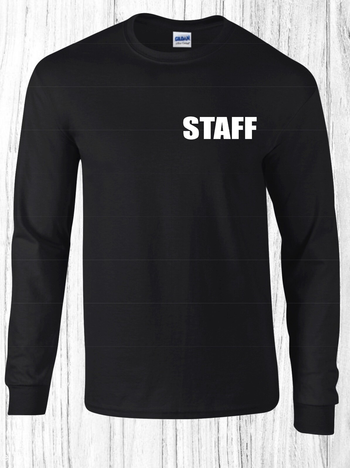 Staff T-Shirt Event Staff Uniform Employee Party Security Shirt long sleeve tee