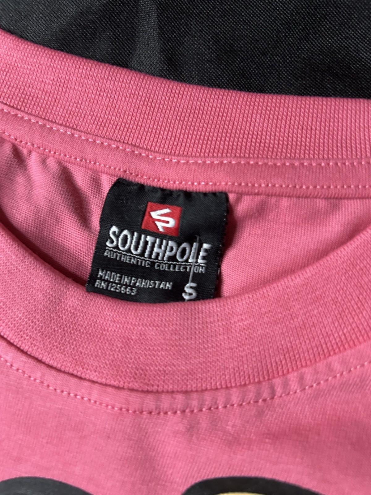 Southpole Authentic Collection Pink Logo Graphic Crew Neck Tee Men’s S