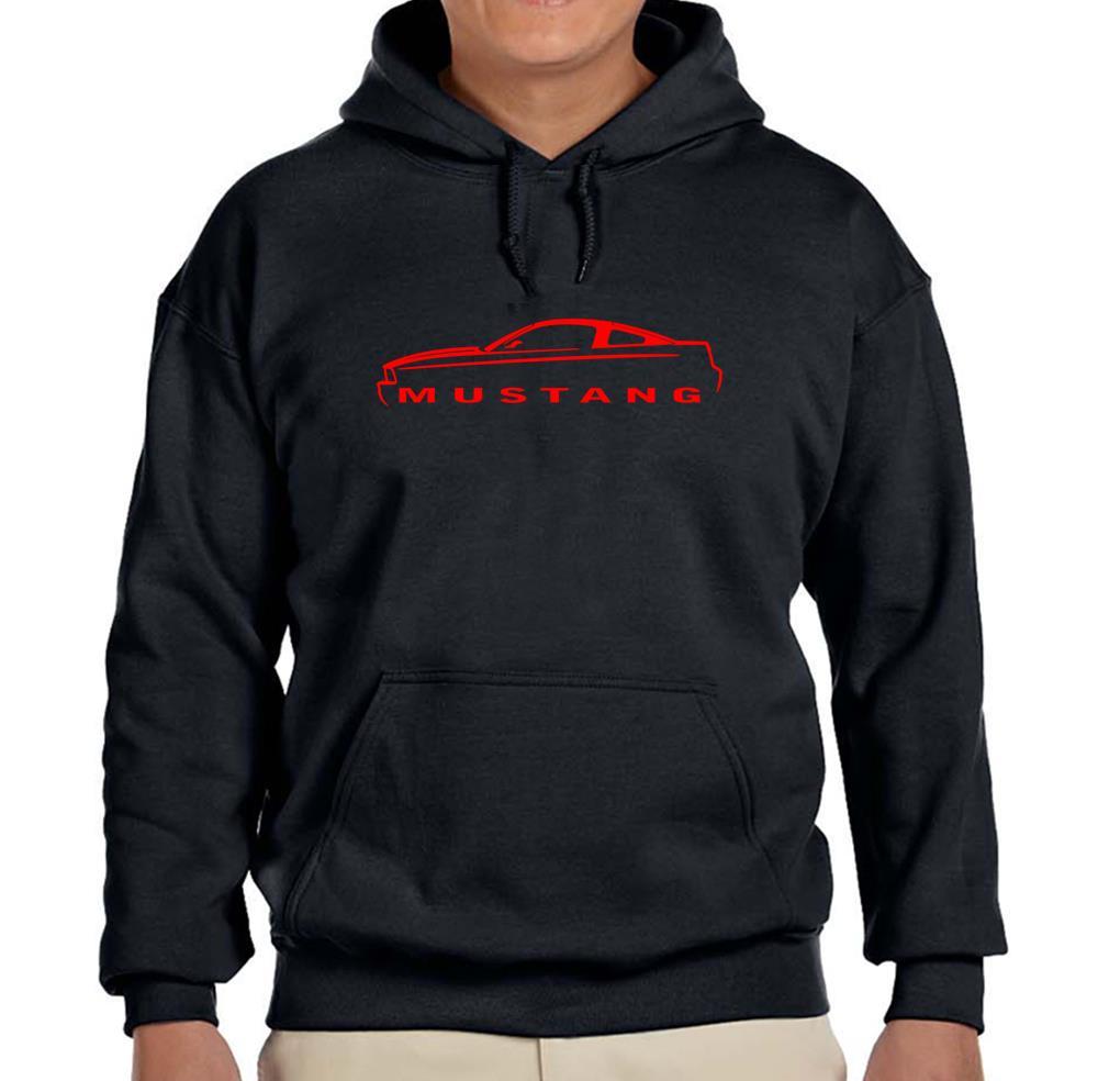 2005-09 Ford Mustang Coupe Black Hoodie Sweatshirt FREE SHIP