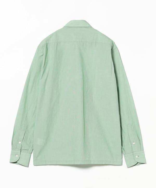(ASK availability First) BEAMS Cotton Seersucker Microstripe Pullover Shirt New