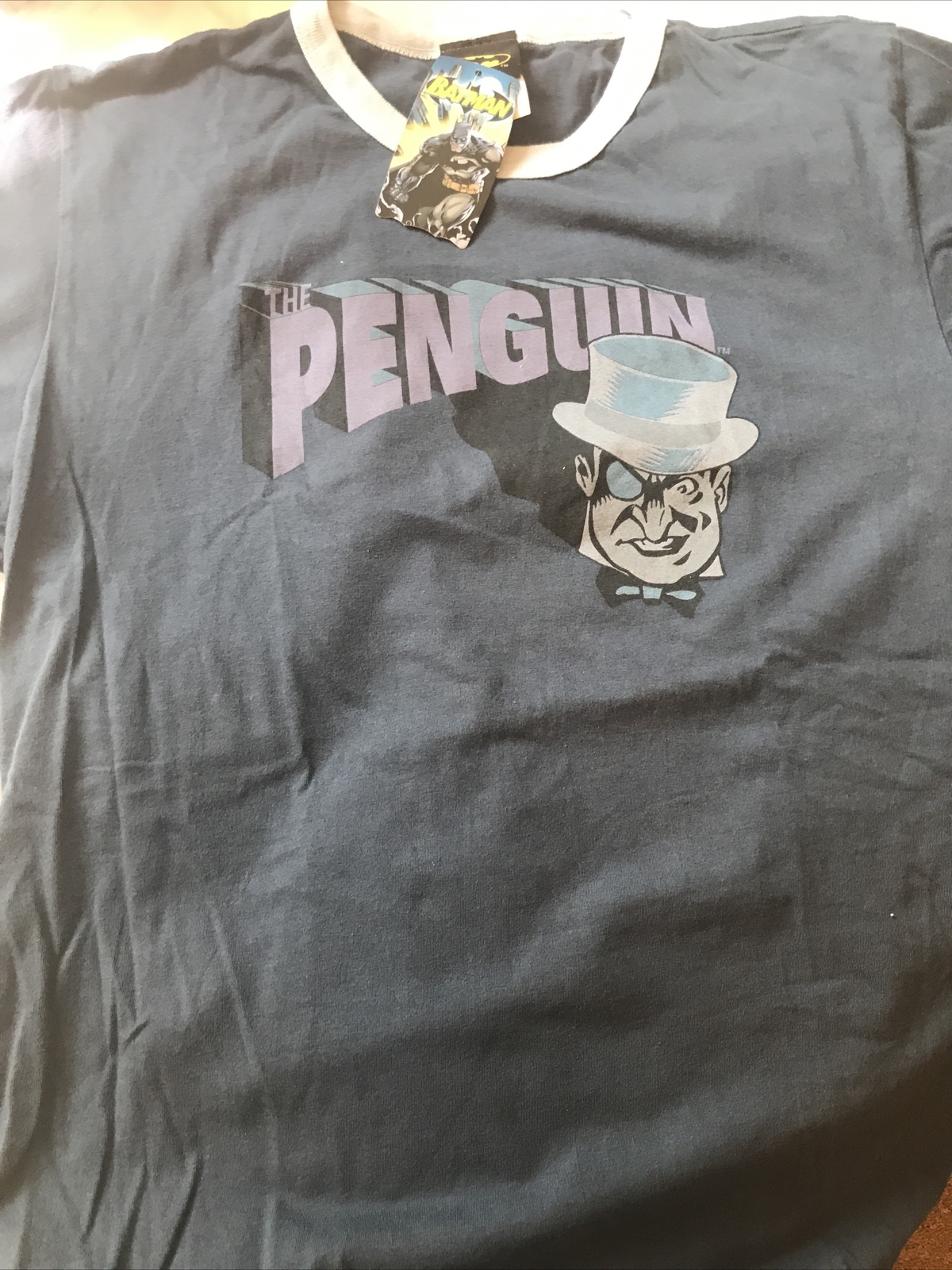 Batman Authentic Collectors Item Mens Penguin T-Shirt NWT