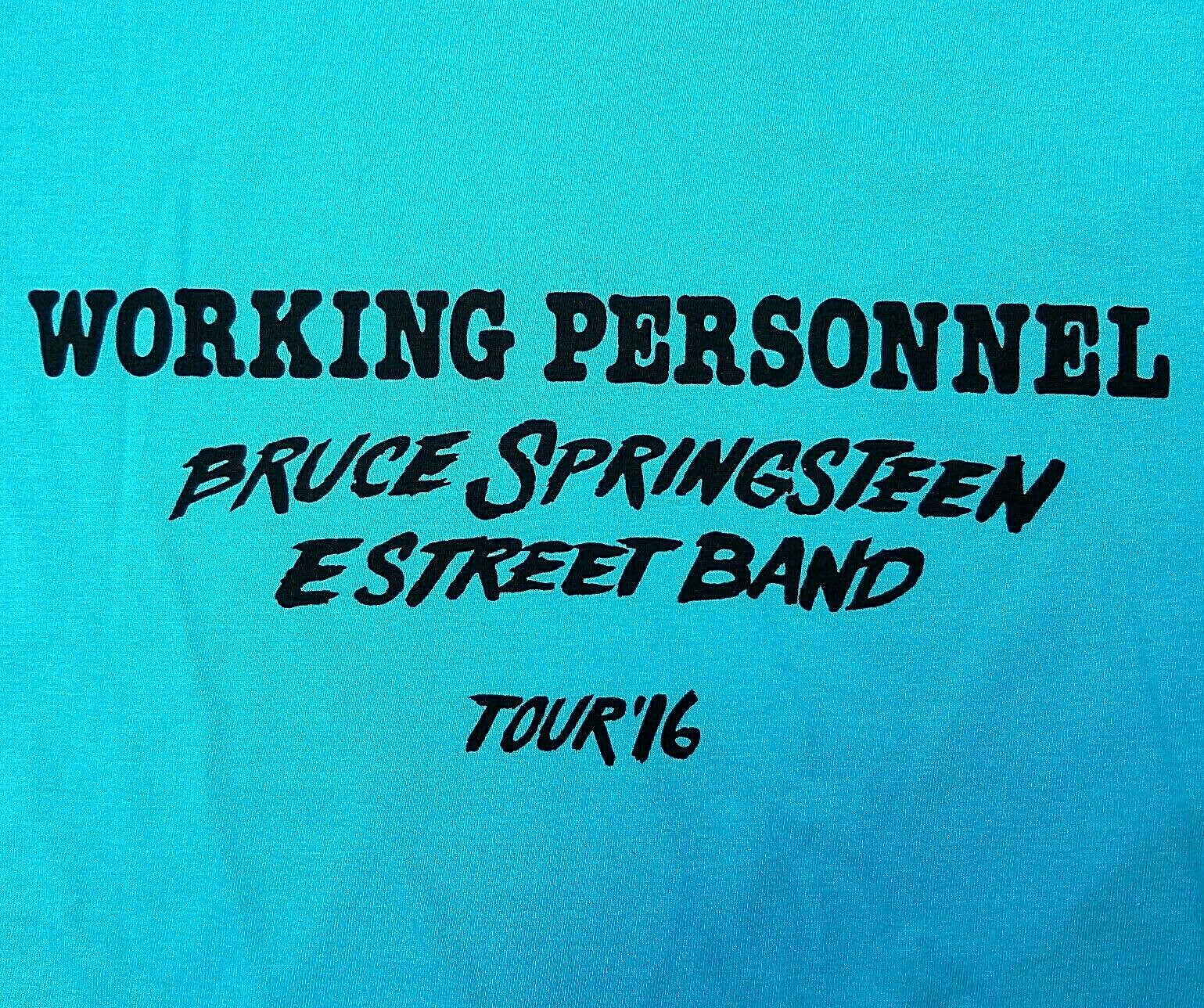 Bruce Springsteen T Shirt 2016 River Tour Working Personnel Staff Sirt Mens S