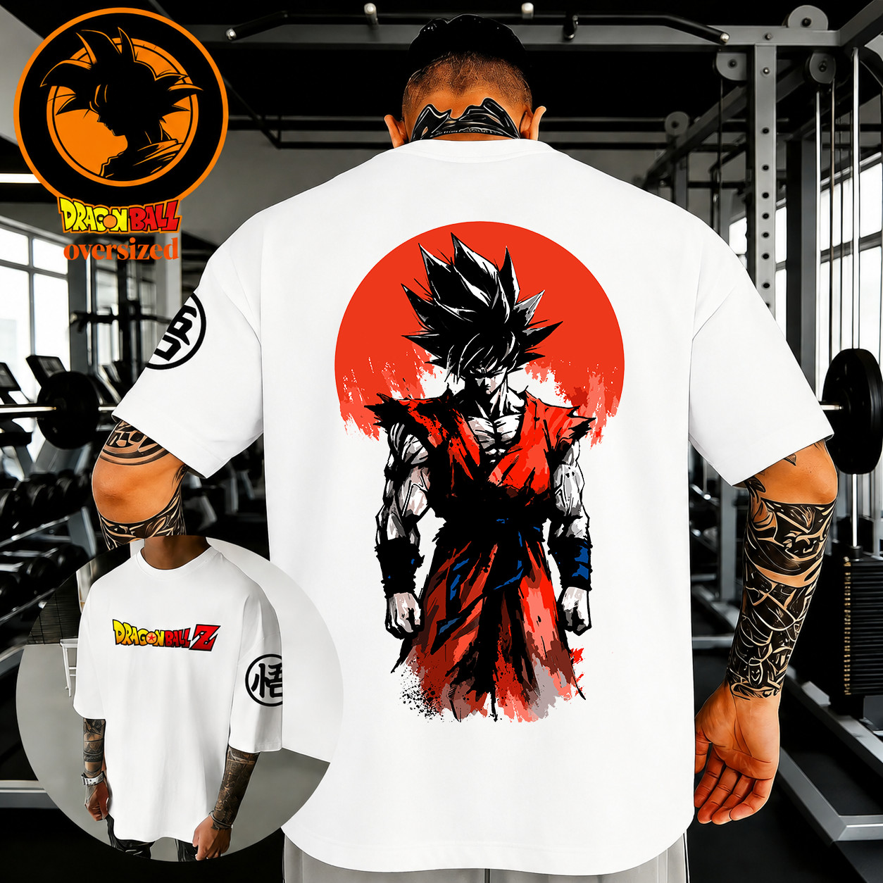 Dragon Japanese Anime Graphic Printed Oversized Cotton T-shirt Summer Streetwear