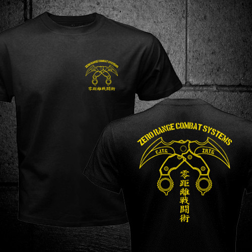 Japan Zero Range Combat Fight Systems Reborn Movie Karambit Silat Kali T-shirt