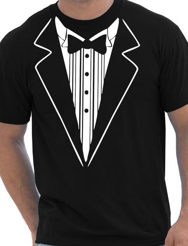Tuxedo Fancy Dress Funny Mens T-Shirt Size S-5XL