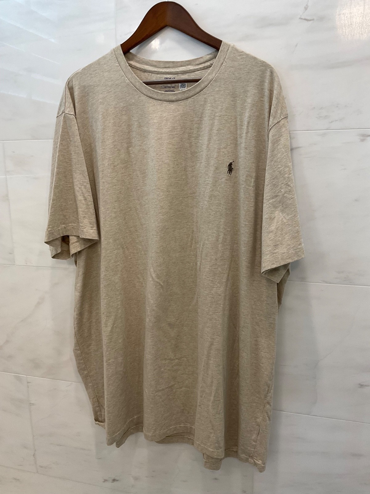 POLO Ralph Lauren Big & Tall OATMEAL TAN Short Sleeve Crewneck T Shirt 3XLT S44