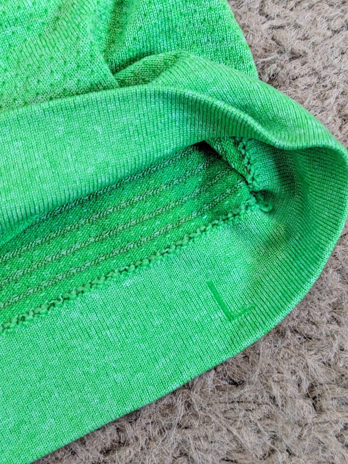 Lululemon Metal Vent Tech Training S/S Tee Electric Green Anti-Odor Stretch L