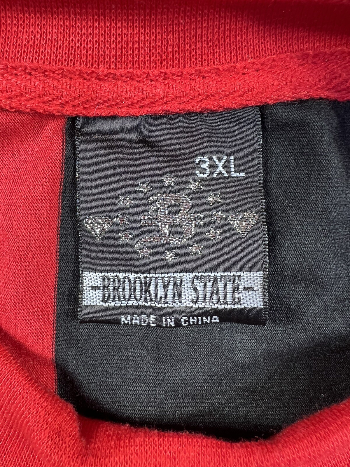 Brooklyn State Men’s Vertical Stripe Crew Size 3XL Color Block Cotton Polyester