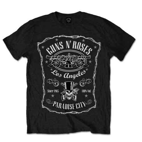 Guns N Roses ‘Paradise City Label’ T shirt – NEW OFFICIAL