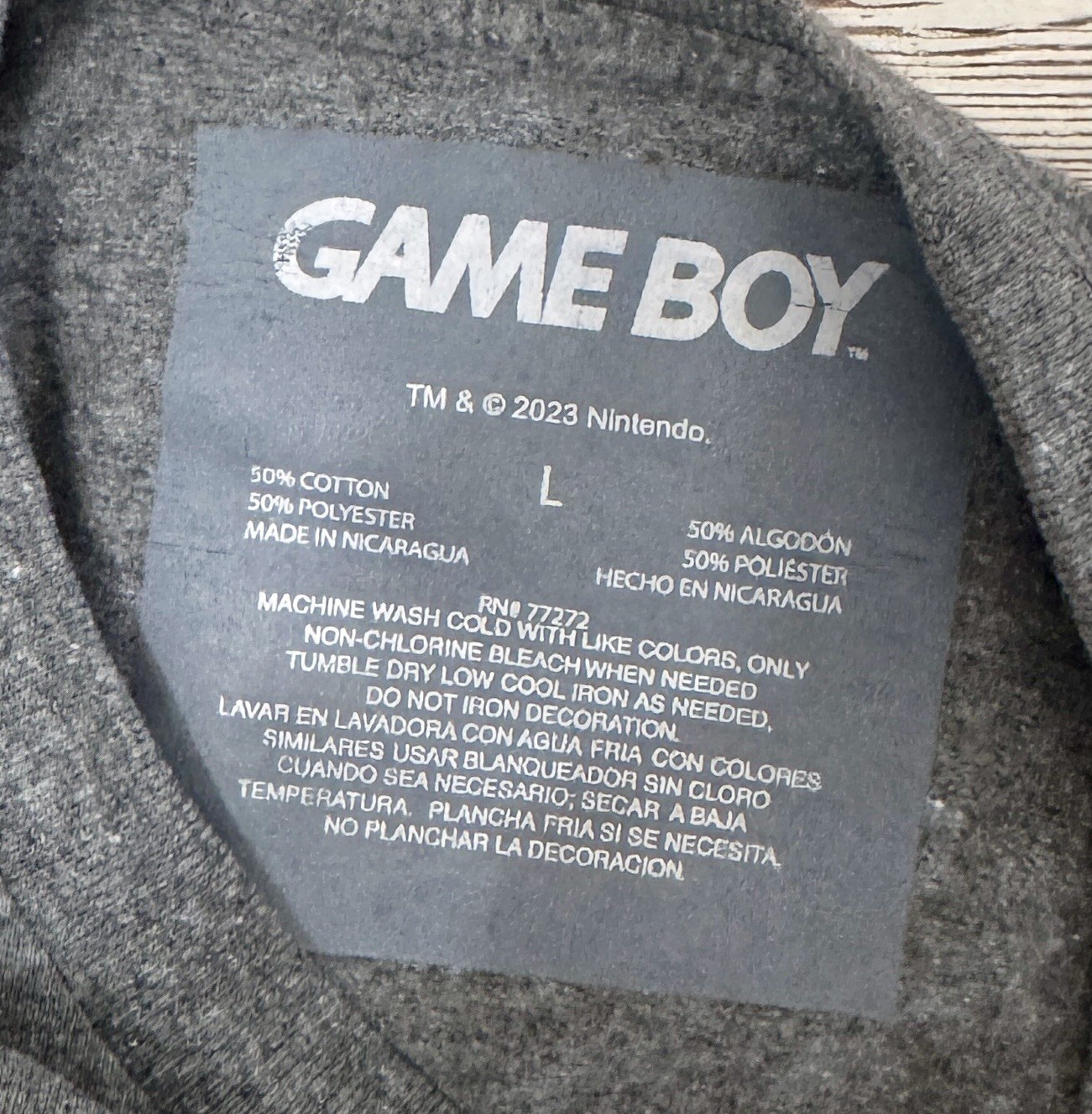 Nintendo Game Boy Men’s Graphic Tee Since ‘89 Vintage Inspired Gaming
