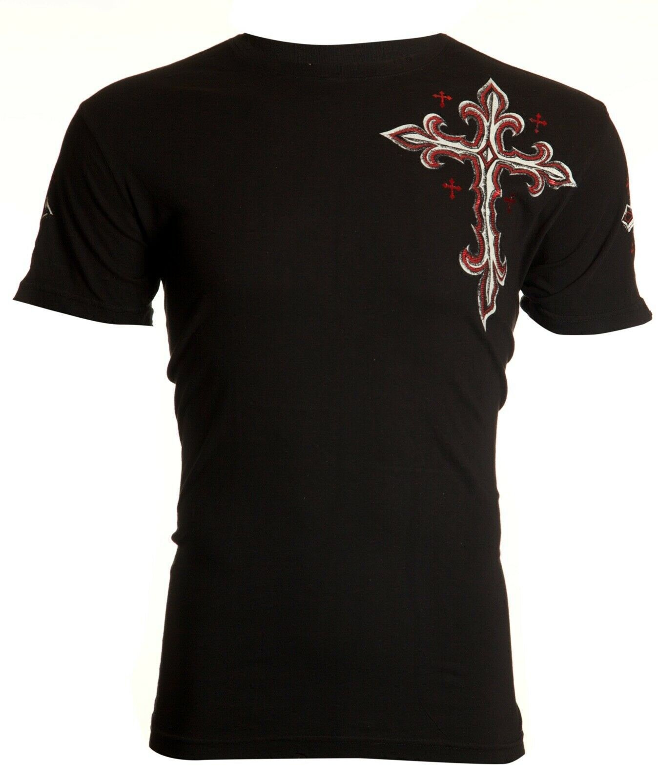 ARCHAIC by AFFLICTION Mens T-shirt Spine Wings Black Regular Fit S-2XL