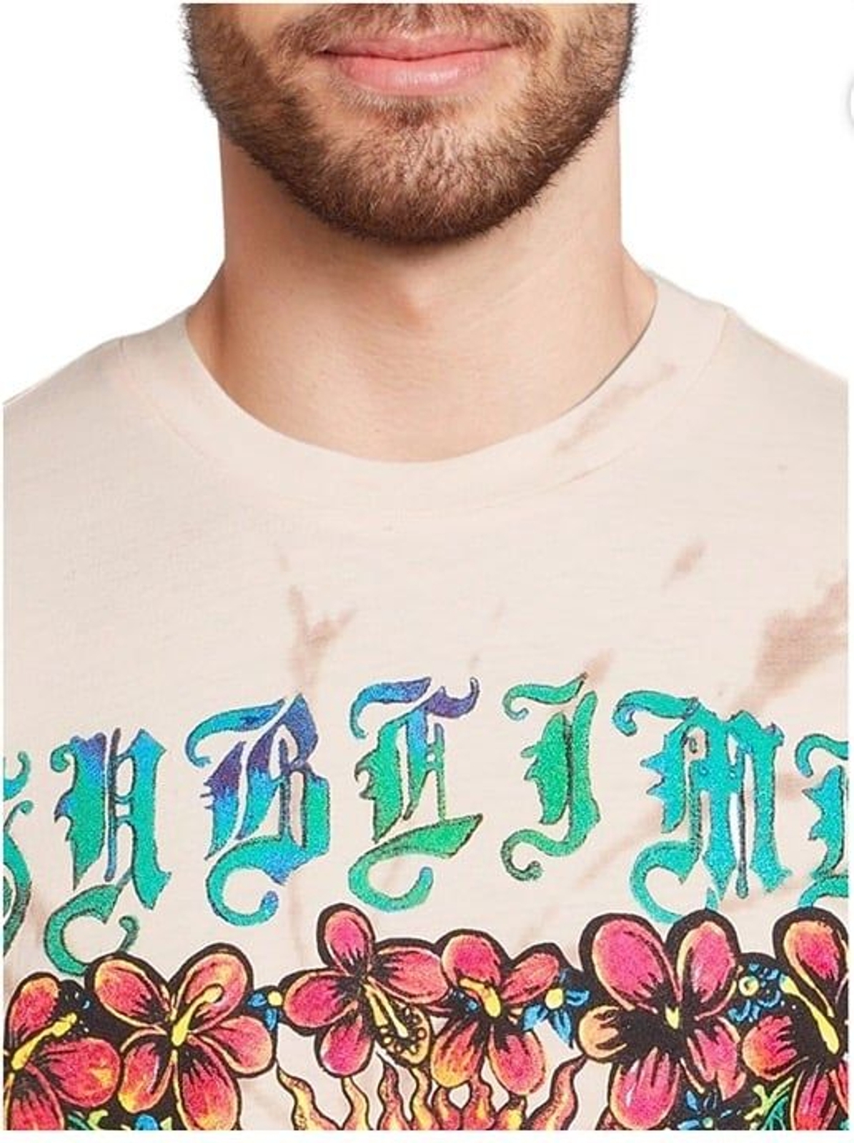 Sublime Small light Birch Tie Dye Men’s wash Graphic Tee soft feel short sleeve