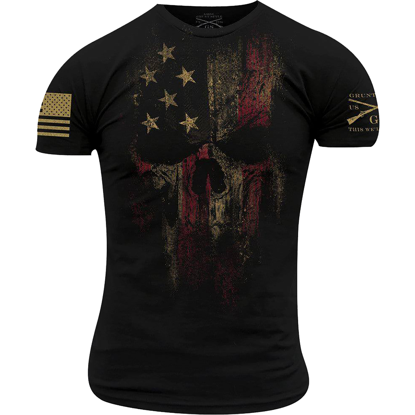 Grunt Style Red Blood American Reaper T-Shirt – Black