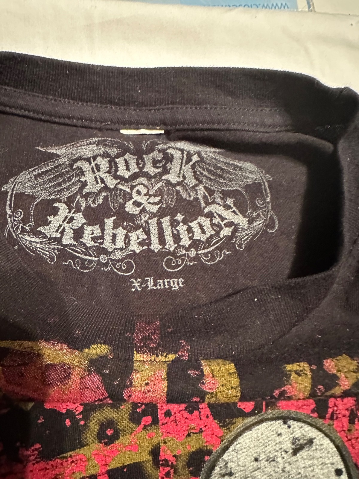 black label society xl t shirt , printed on both sides.multi colors