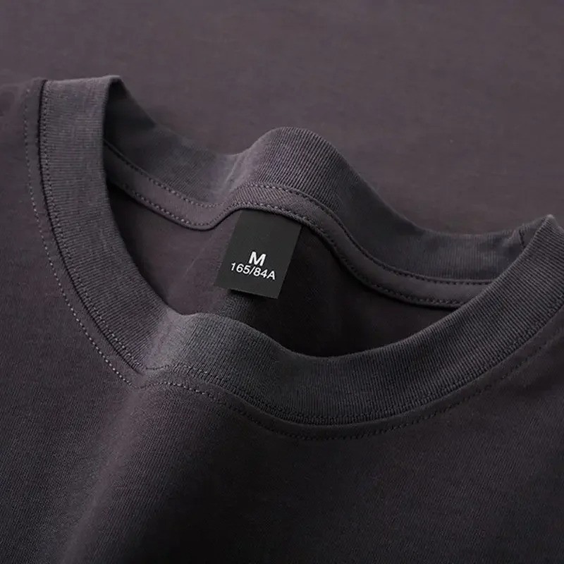 600g Heavyweight Oversized Solid Color 100% Cotton T-Shirt For Men Women
