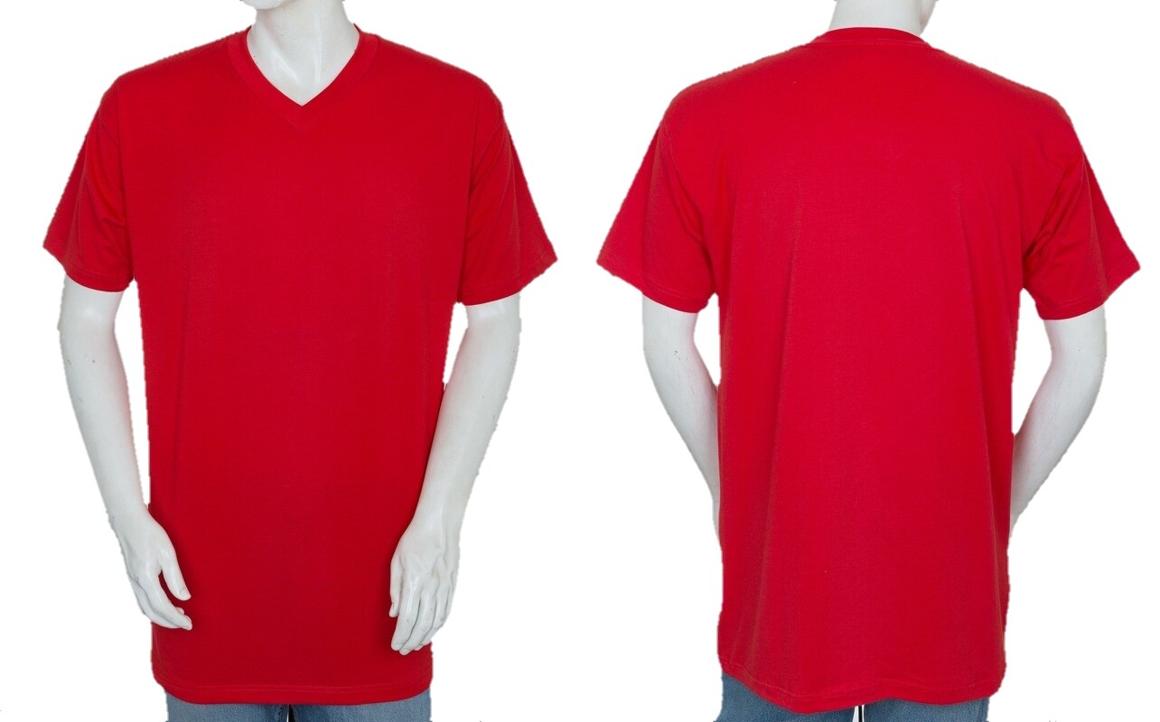 Styllion Mens Shirts Big and Tall V Neck – Short Sleeve – Heavy Weight – VSS