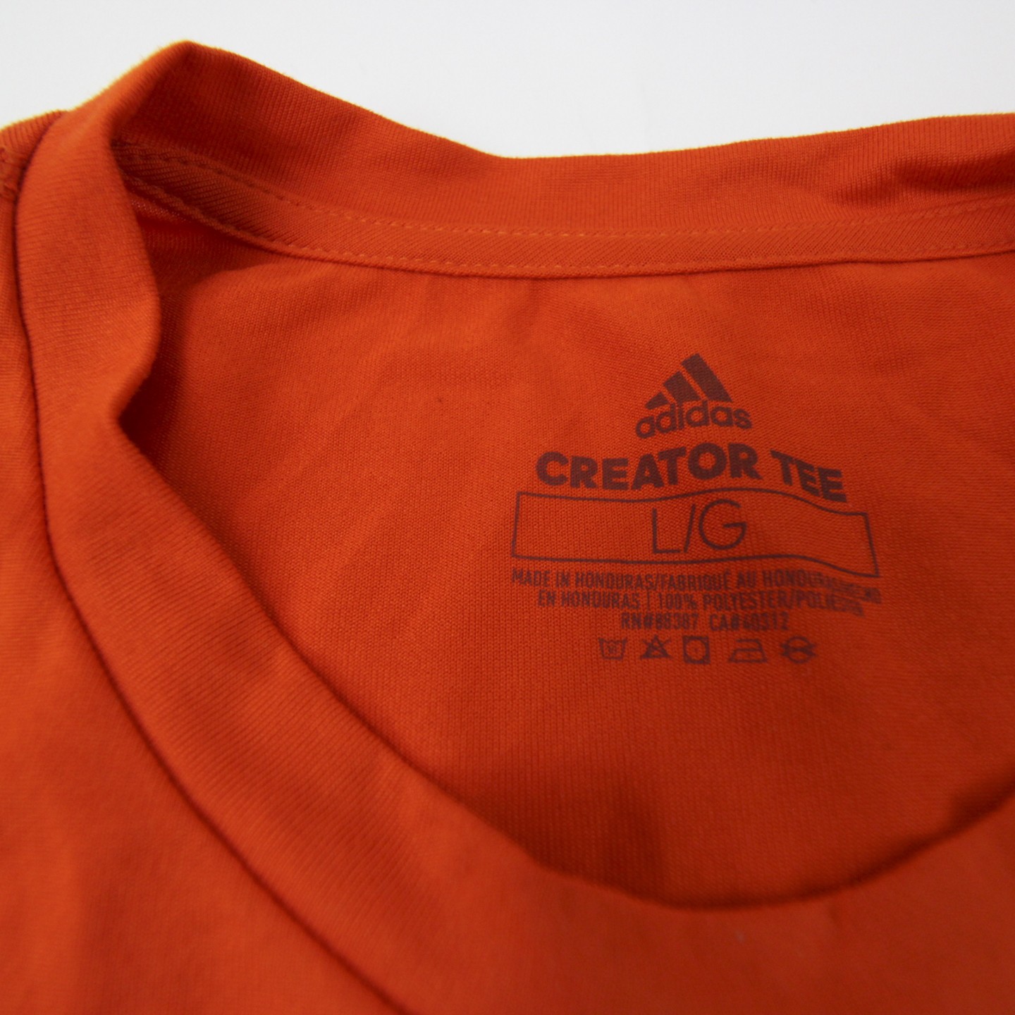 adidas Creator Short Sleeve Shirt Men’s Orange Used L