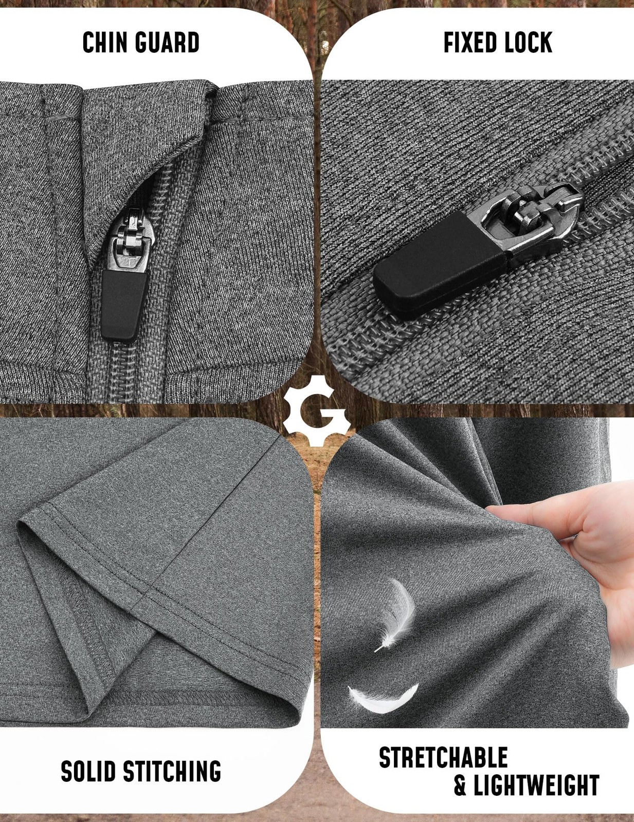 3Pack Quarter 1/4 Zip Pullover Men Dry Fit Sweatshirts Long Sleeve Running At…
