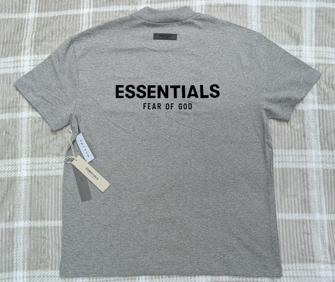Fear of God Essentials Tee Dark Oatmeal Men’s L Oversized T-Shirt NWT SS22