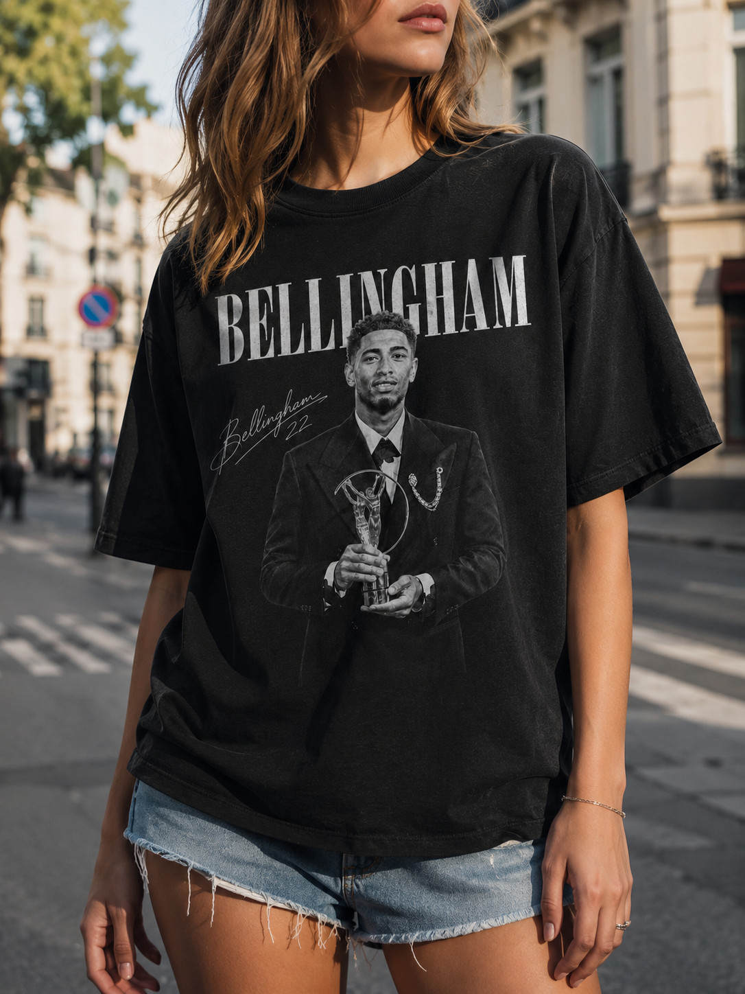 Jude Bellingham Vintage Bootleg Shirt, Retro England Soccer Tee