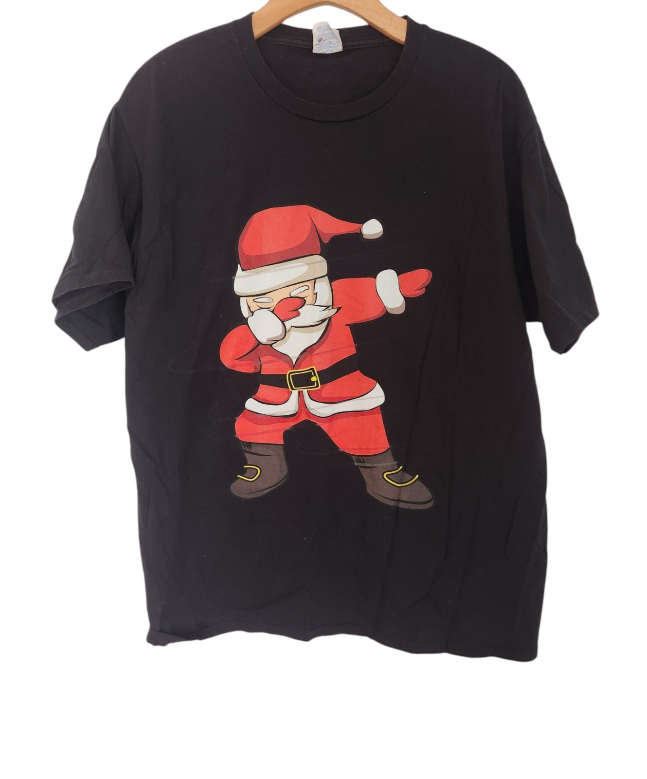 Dabbing Santa Claus Christmas T-Shirt Unisex Funny Xmas Dab Dance T-Shirt Large