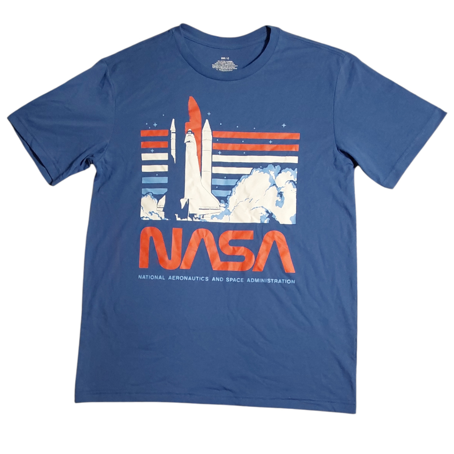 NASA Men’s Crewneck Comfort Short Sleeve Graphic T-Shirt FREE S&H NWT