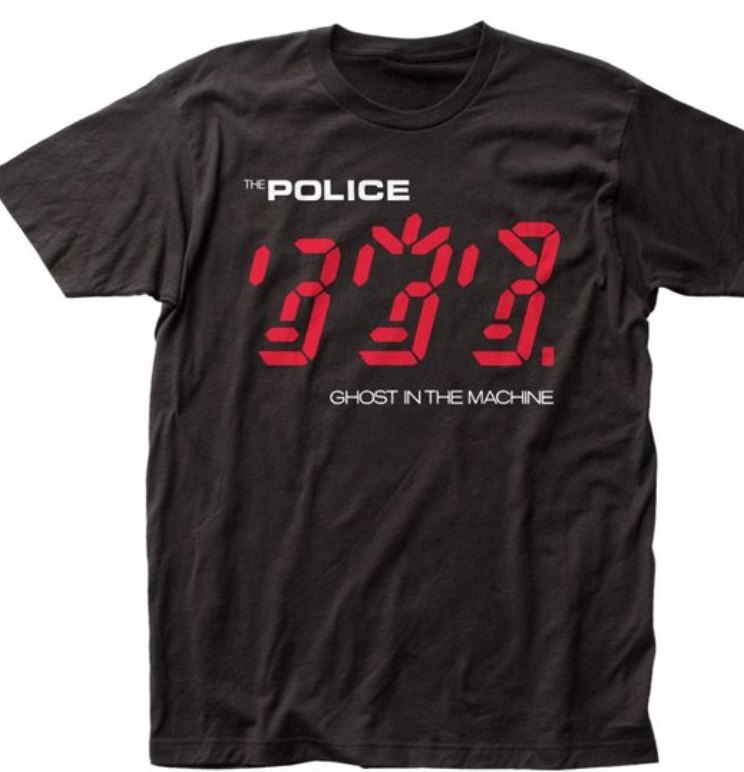 The Police Ghost In The Machine Shirt Black