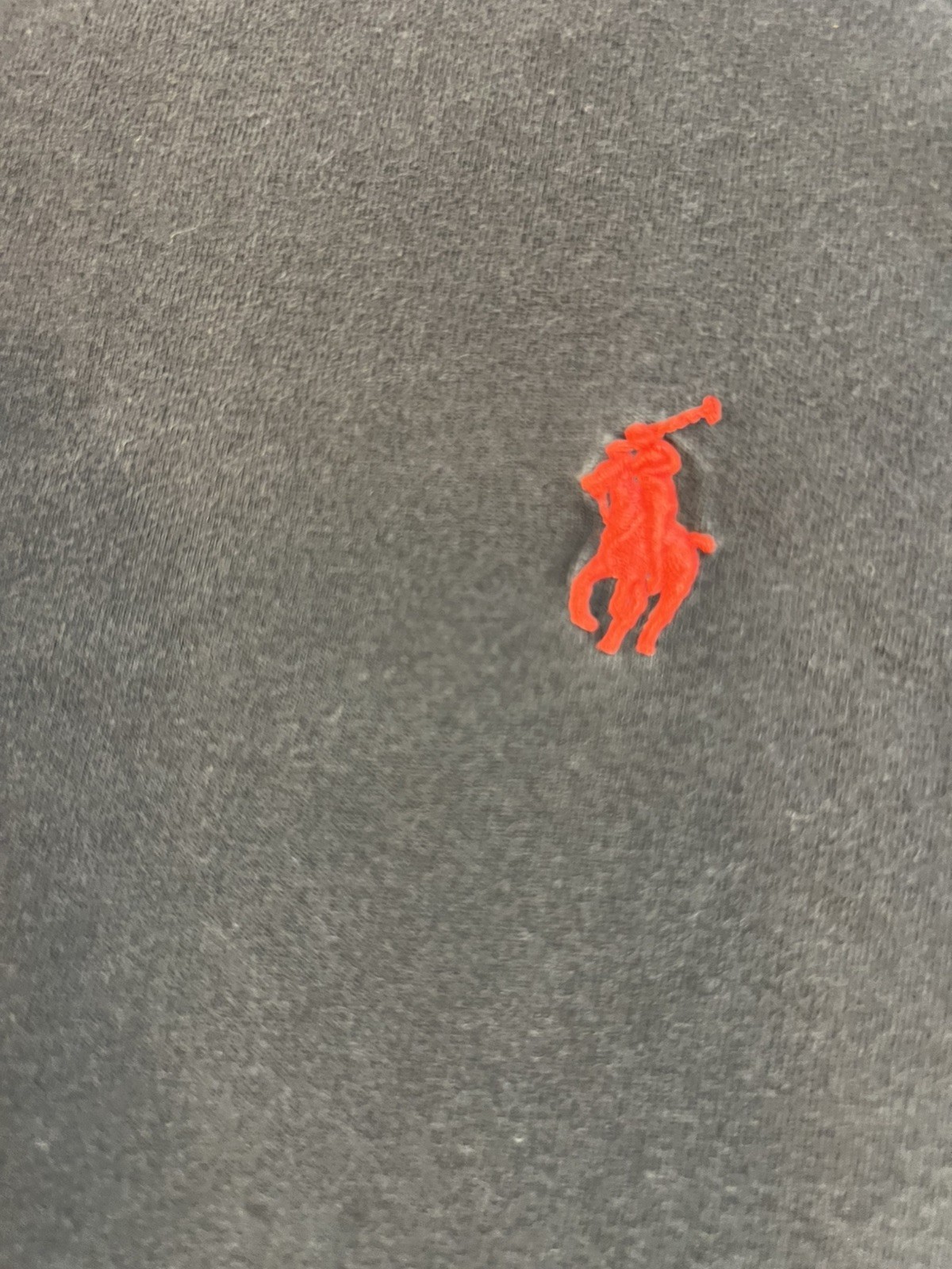 Ralph Lauren Polo shirt Navy Blue Crew Neck Size Med Short Sleeves Red Logo