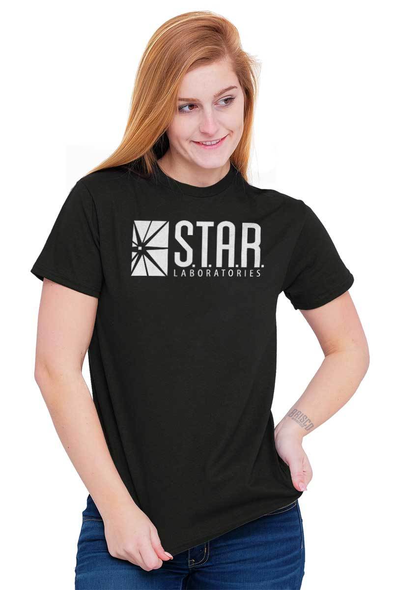Comic Book Superhero Scientist Laboratory Womens or Mens Crewneck T Shirt Tee