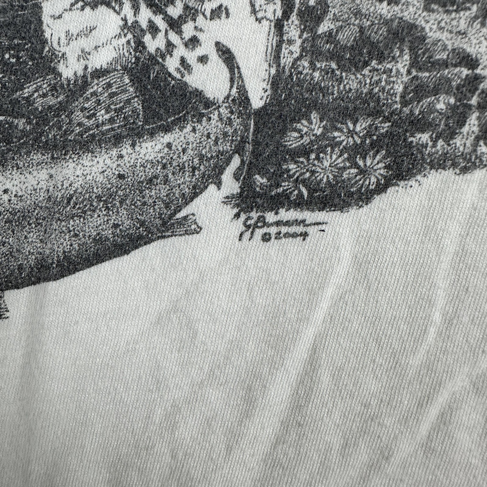 Vintage Yellowstone Institute Shirt Mens 2XL White Wildlife Graphic Made USA 00s