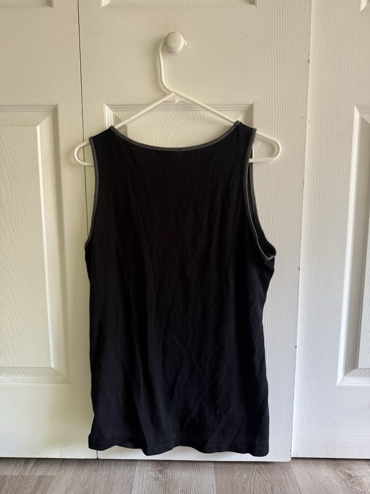 COOFANDY Men’s Black Solid Round Neck Sleeveless Tank T-Shirt Size S
