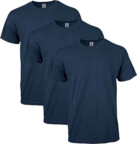 Gildan 3-PACK Men’s Heavy Cotton T-Shirt (Pack of 3) Bulk Solid Blank Regula Fit