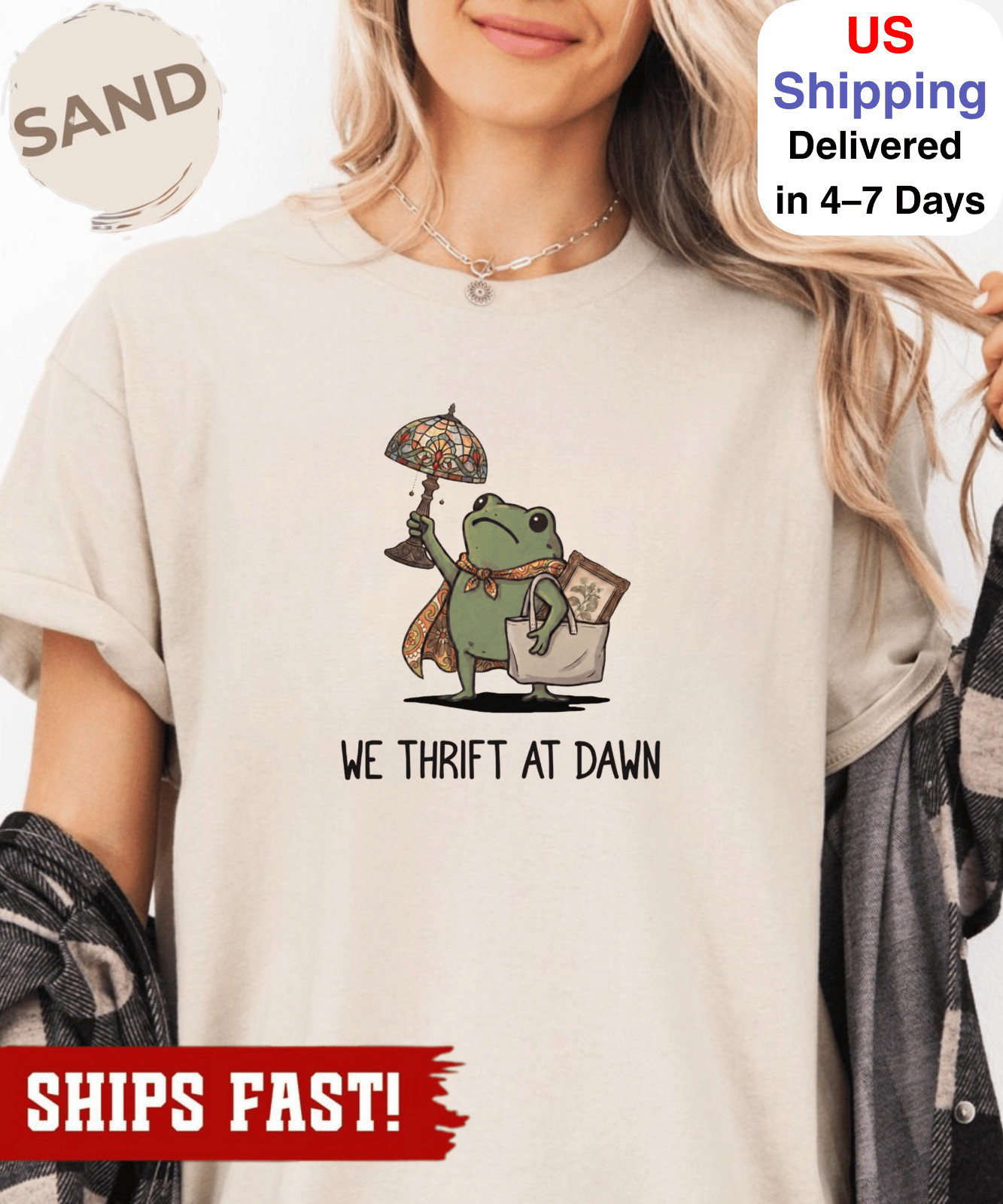 We Thrift At Dawn Shirt, Funny Frog Meme Thrifting Tee, Thrift Lover TShirt, Vin