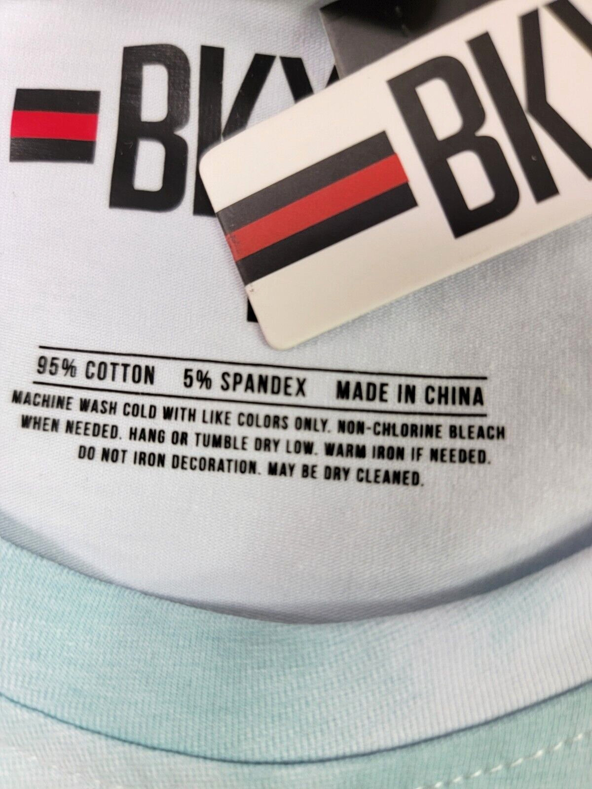 New! BKYS Lucky Charm Men’s Teddy Bear Quality Top T-Shirt Tie Dyed Style Mint