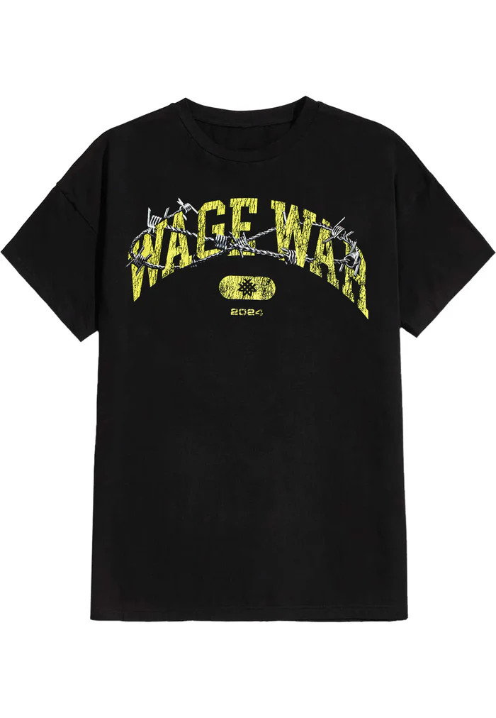 Wage War 2024 Black Color Heavy Cotton Size S To 4XL Shirt Unisex BT082