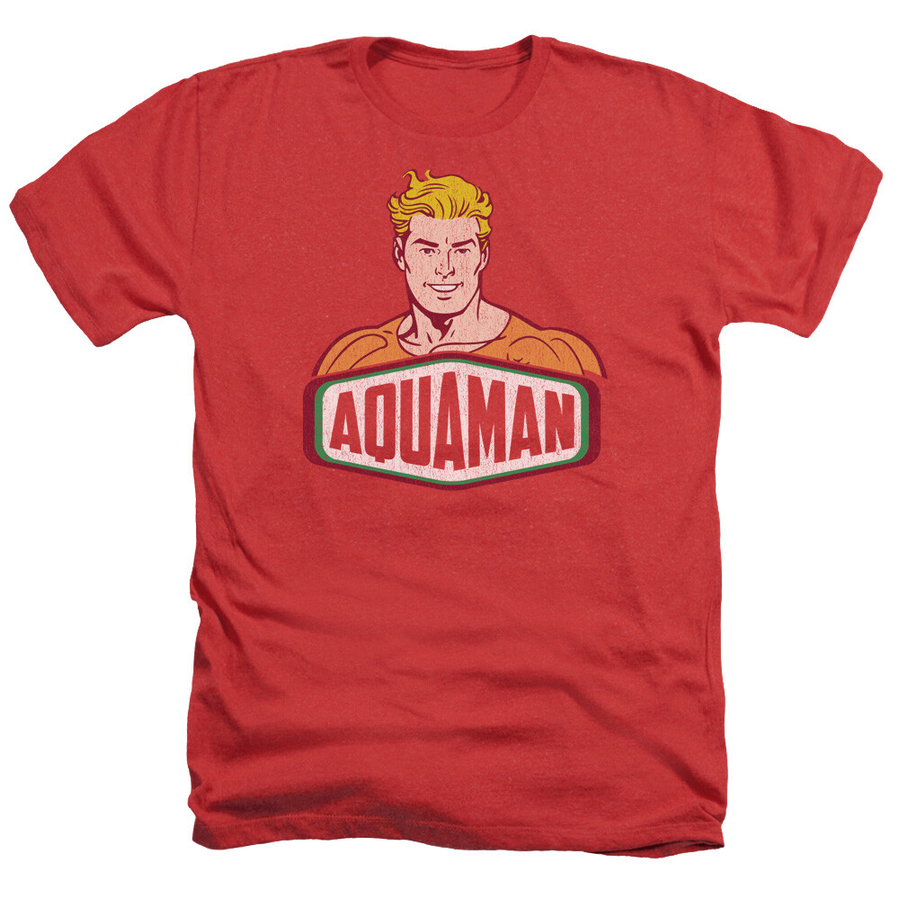 AQUAMAN AQUAMAN SIGN Licensed Adult Men’s Heather Tee Shirt SM-3XL