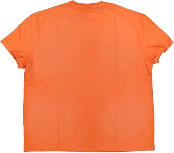 Polo Ralph Lauren Mens Classic-Fit Floral Logo T-Shirt Spectrum Orange-2XL