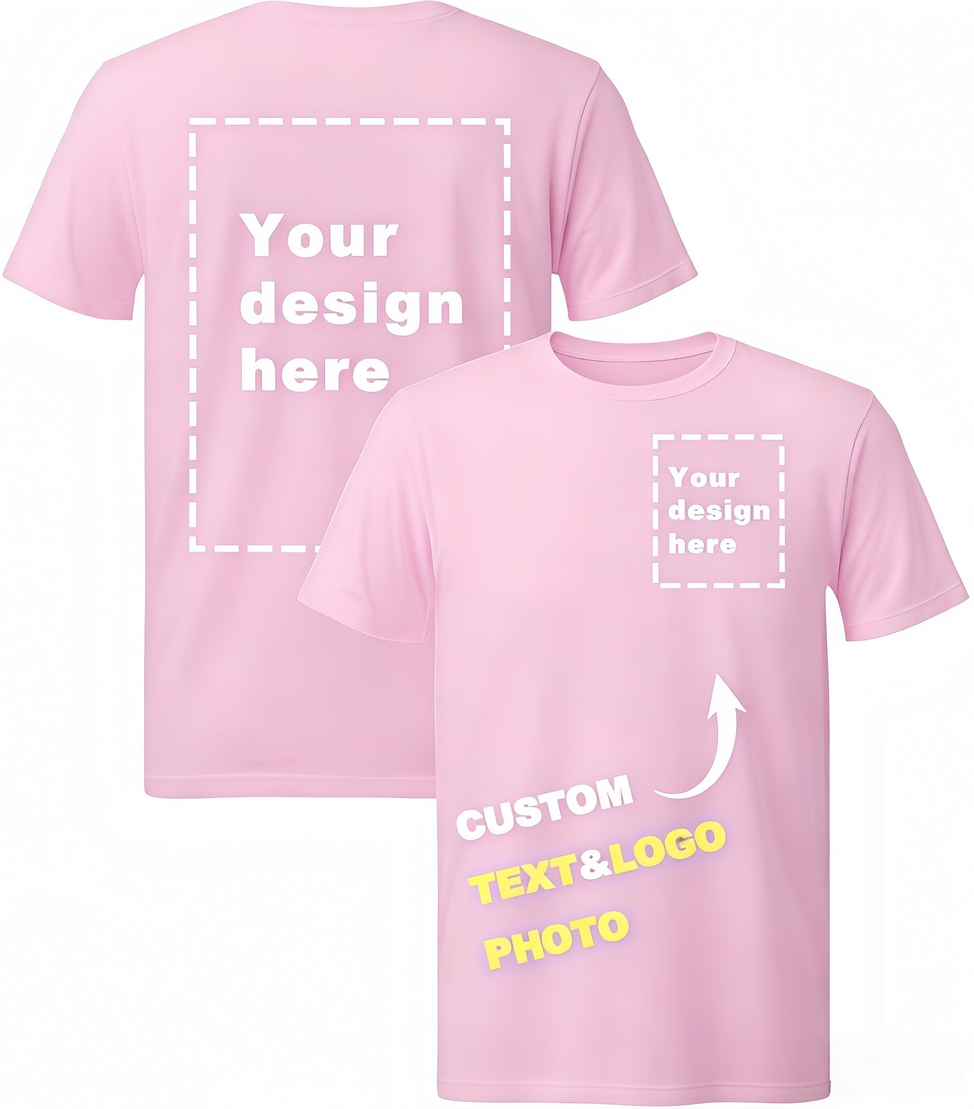 Couple Anniversary Gift Custom Name and Date 100% Cotton T-Shirt