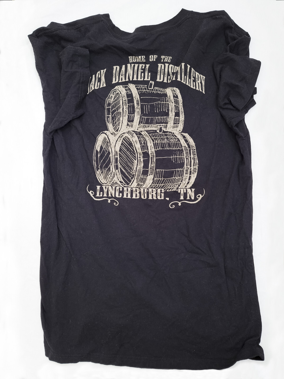 Home of the Jack Daniels Distillery Large T-Shirt Lynchburg Tennessee NextLevel