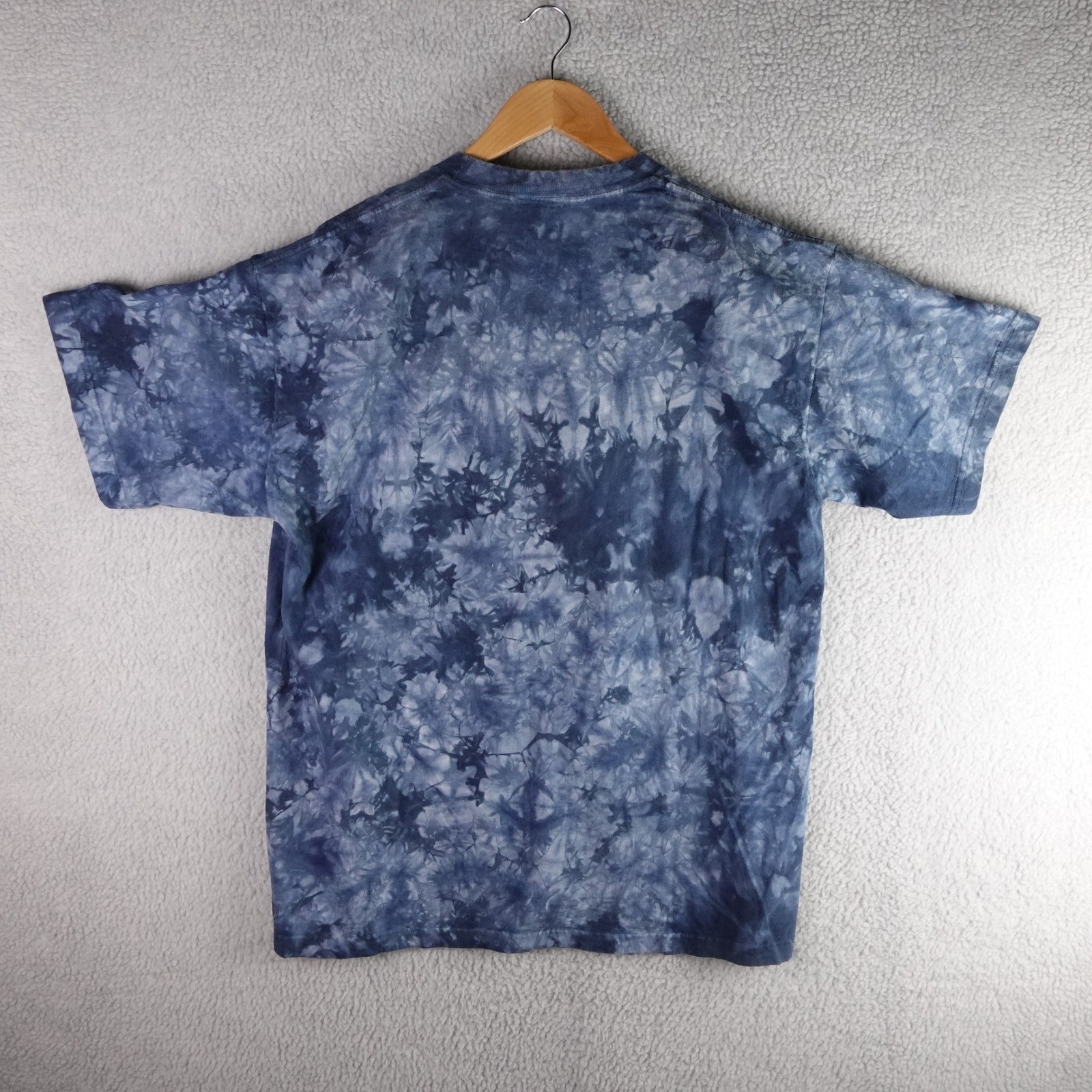 Polar Graphics Wolf Pack Moon Tie Dye T-Shirt Mens XL Blue Arizona Vintage Style