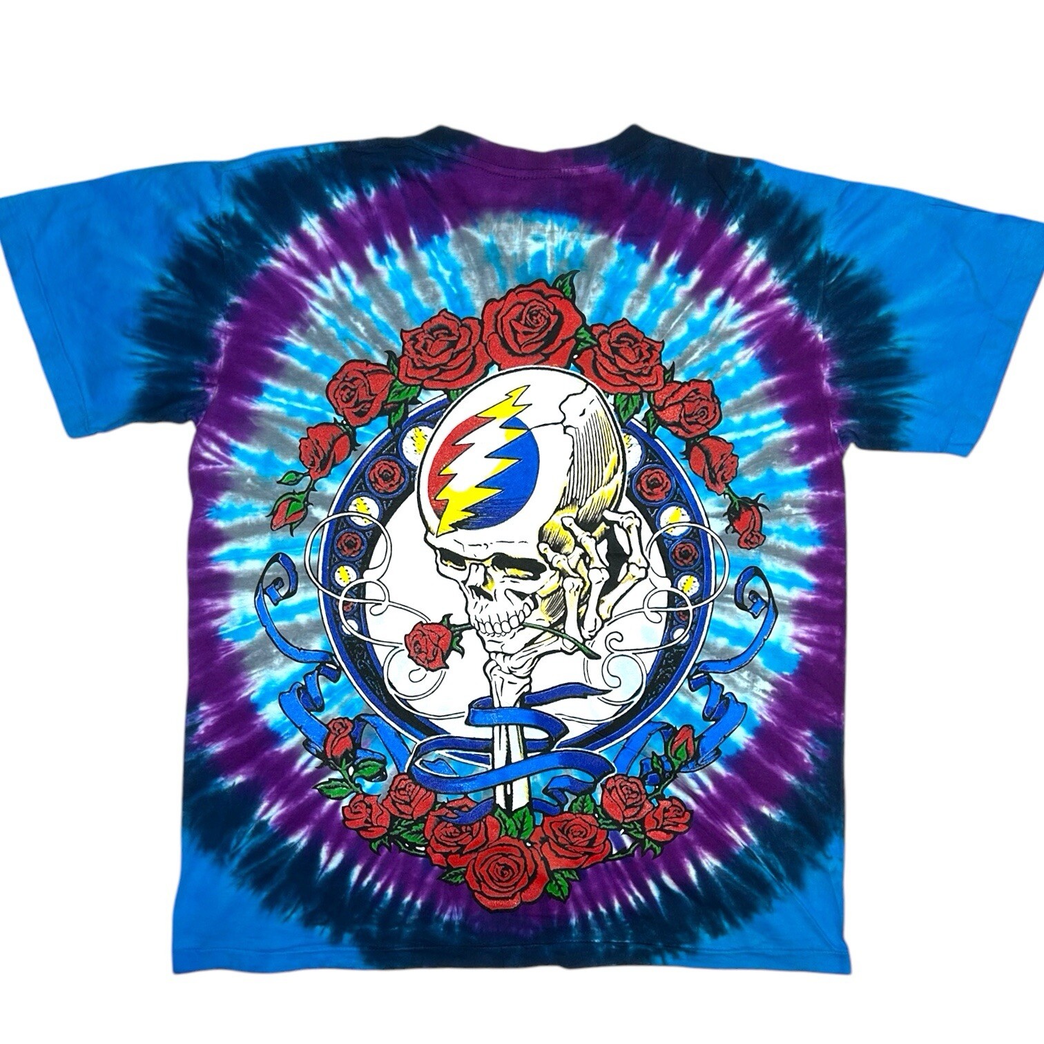 Grateful Dead Modern AOP Single Stitch Double Sided Tie Dye Mens shirt XL