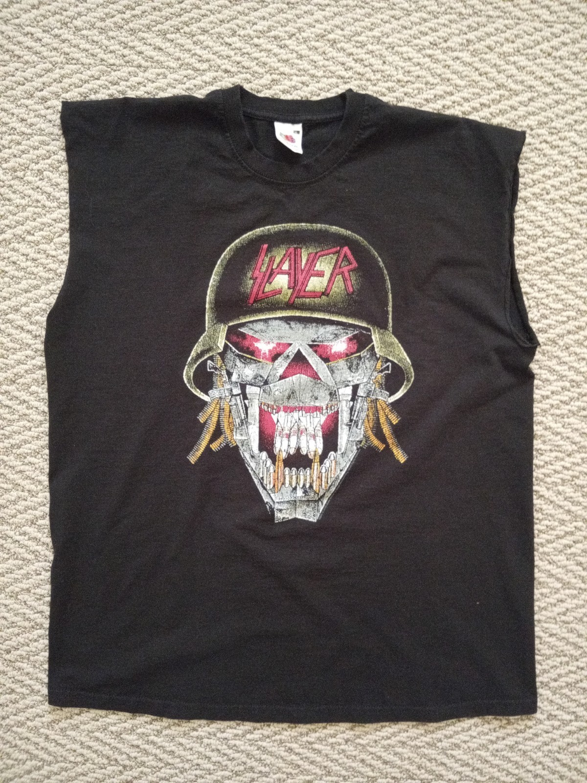 Vintage Slayer War Ensemble T-Shirt Fruit Of The Loom Tag Large