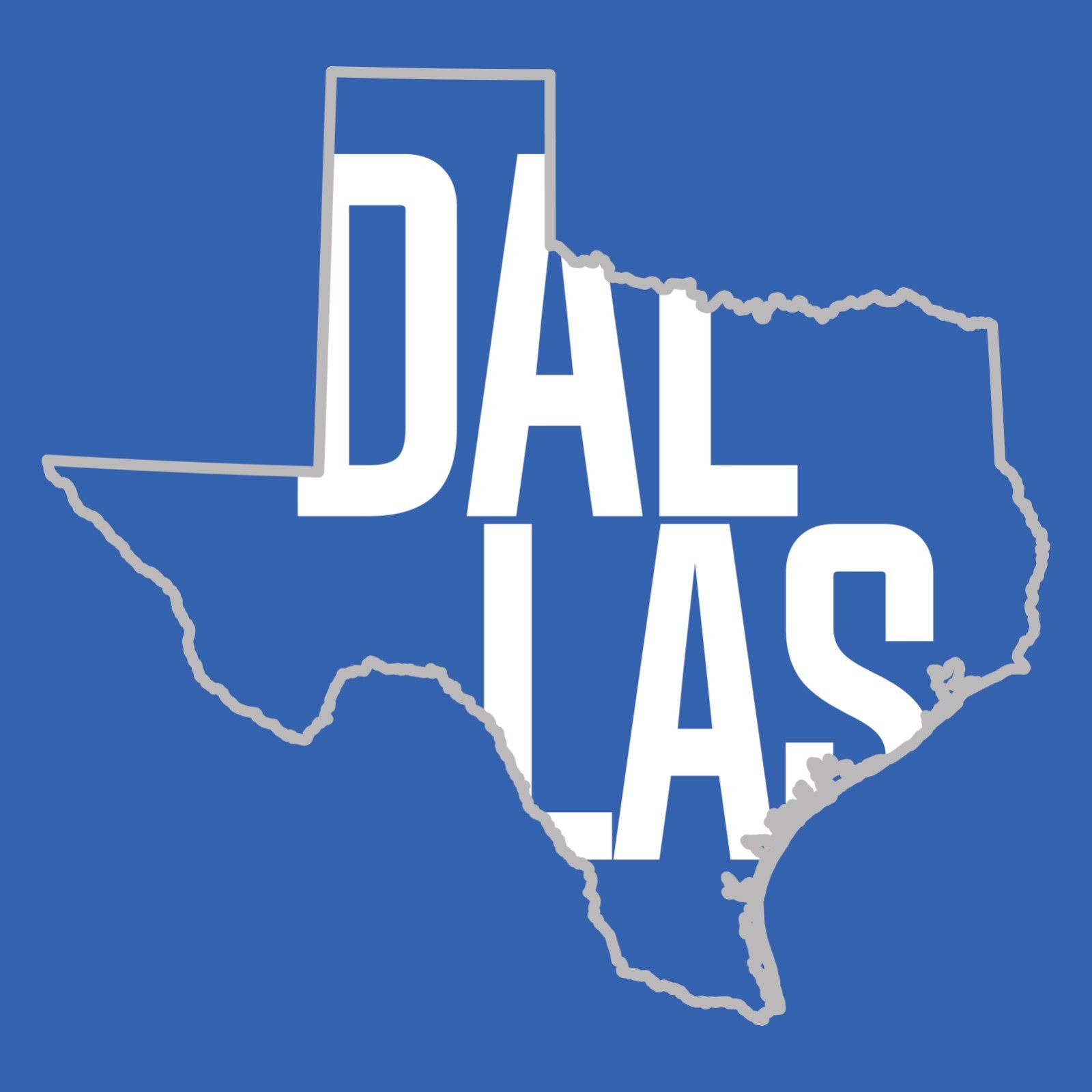 Dallas Basketball State Outline Unisex T-Shirt – Royal