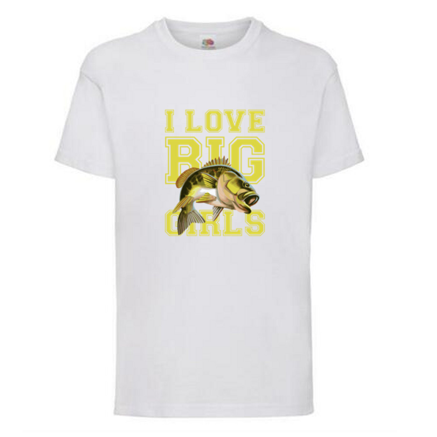 Fishing I Love Big Girls Fish Humour Novelty T Shirt Various Colours And Sizes